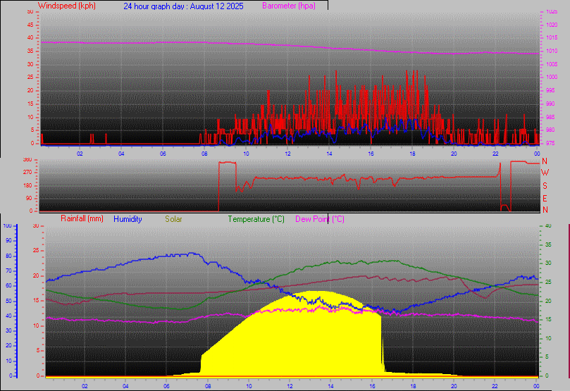 24 Hour Graph for Day 12